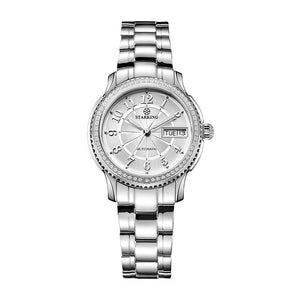 STARKING Women Mechanical Watch Miyota Movt Stainless Steel Wristwatch Sapphire Automatic Self-wind Bracelet Relogios Femininos