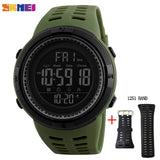 SKMEI Fashion Outdoor Sport Watch Men Multifunction Watches Alarm Clock Chrono 5Bar Waterproof Digital Watch reloj hombre 1251