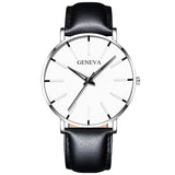 Minimalist Men Fashion Ultra Thin Watches Simple Men Business Stainless Steel Mesh Belt Quartz Watch Relogio Masculino