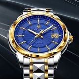 LIGE Men Automatic Mechanical Watches Luxury Brand Business Tungsten Steel Waterproof WristWatch Men Fashion Clock reloj hombre