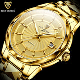 LIGE Men Automatic Mechanical Watches Luxury Brand Business Tungsten Steel Waterproof WristWatch Men Fashion Clock reloj hombre