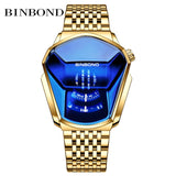 NEW BINBOND  Top Brand Luxury Military Fashion Sport Watch Men gold Wrist Watches Man Clock Casual Chronograph Wristwatch