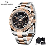 2020 New PAGANI DESIGN Mens Quartz Watches Automatic Date Luxury Gold Wristwatch Men Waterproof Chronograph Japan VK63 Clock man