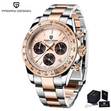 2020 New PAGANI DESIGN Mens Quartz Watches Automatic Date Luxury Gold Wristwatch Men Waterproof Chronograph Japan VK63 Clock man