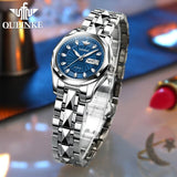 OUPINKE Luxury Gold Mechanical Watch For Women Sapphire Crystal Automatic Watch Ladies Wristwatches Waterproof relogio feminino