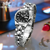 OUPINKE Luxury Gold Mechanical Watch For Women Sapphire Crystal Automatic Watch Ladies Wristwatches Waterproof relogio feminino