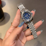 Women Wrist Watch Blue Rolexable Luxury Famous Wristwatch Lady Clock Hodinky Quartz-watch Relogio Masculino sport watch